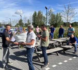 Jubilaris in het zonnetje